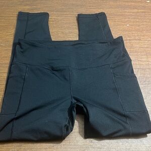 90 Degree By Reflex Kids Charcoal Leggings